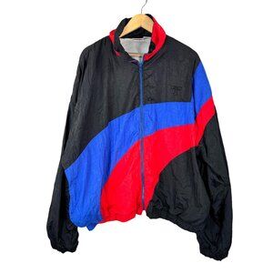 VTG 80s TODD 1 color block wind breaker jacket sz 3X